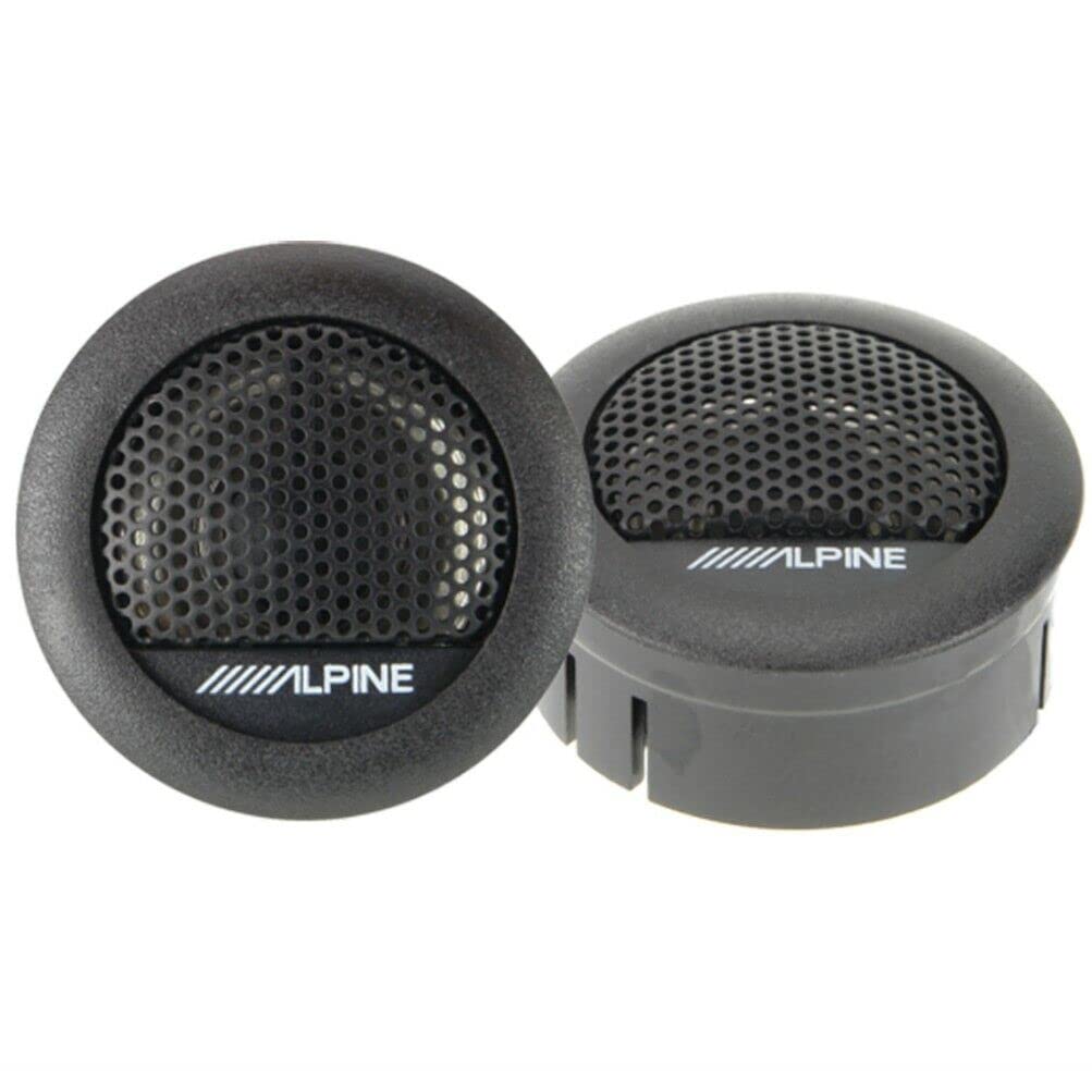 KIT Set pour Alpine SXE-1350S Système 2 Voies 13,00 cm 130 mm 5" Haut-parleurs Gris 40 Watts rms et 250 Watts Max impédance 4 ohm, par Paire + 5 Autocollants gratuits