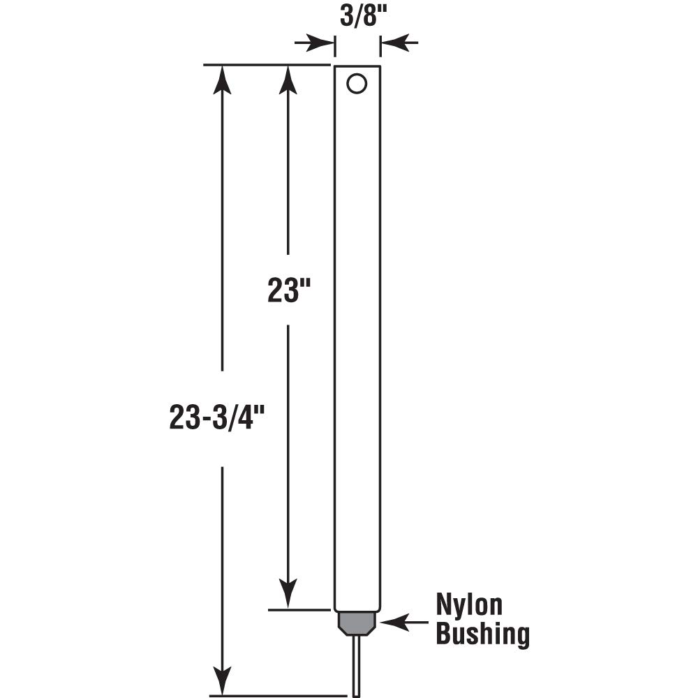 Prime-Line FR 2320-343 Spiral Balance, FR Series, Non-Tilt, 23 in., 3/8 in., Red Bearing, FS 343 End Clip (Single Pack)