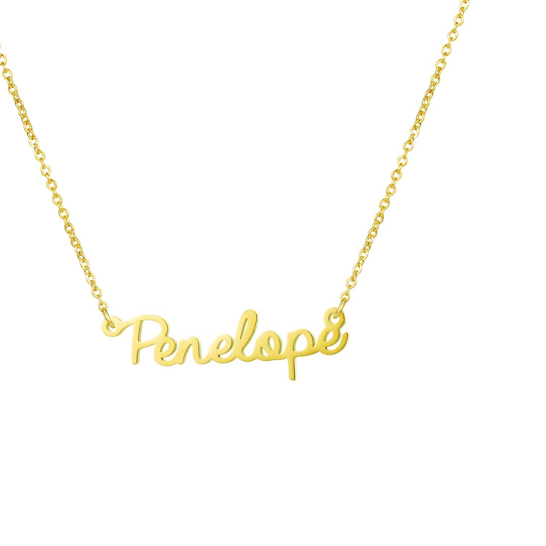AwegiftPersonalized Name Necklace 18K Gold Plated New Mom Bridesmaid Gift Jewelry for Women