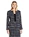 Lark & Ro Women's Windowpane Tweed Jacket
