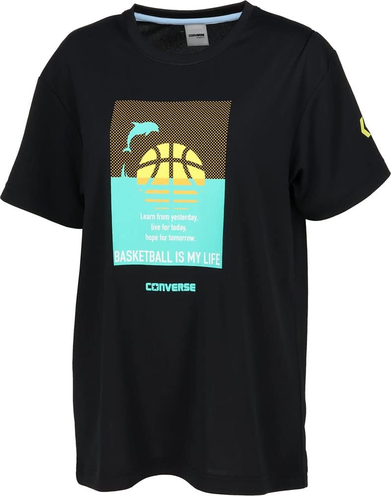 [コンバース] バスケ 半袖Tシャツ ガールズ プリントTシャツ 吸汗 速乾 CB332352