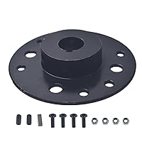 Vista 5 de Buje de piñón de acero negro para Go Kart de 1" de diámetro y chavetero de 1/4" para Mini Bike de 212cc 196cc 6.5hp, Dune Buggies, Drift Trike, Go