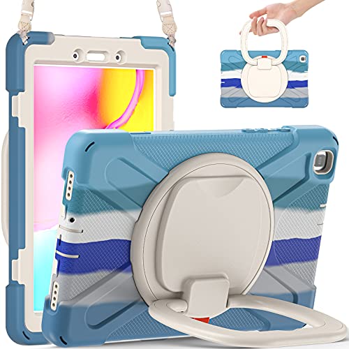 Protection Samsung Galaxy Tab A 8.0 2019 robuste antichoc T295 bleu coloré