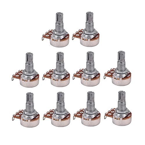 DOITOOL Audio Potentiometers B50k for Guitar Bass Full Resistance Potentiometer Low Friction Knobs