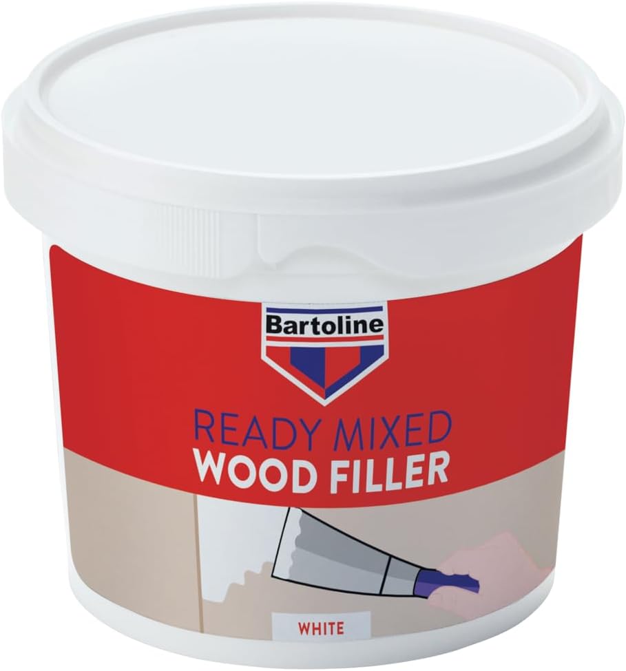 Bartoline Ready Mixed Wood Filler White 500g – Durable & Easy-to-Use Filler for Interior & Exterior Wood Repairs