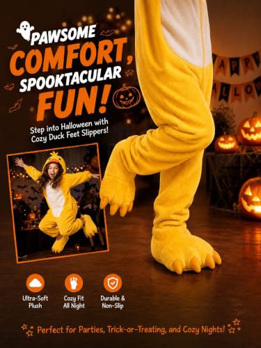 Image of acdiac Unisex Soft Monster Claw Slippers Fun Dino Slippers Animal Paw Shoes For Men Women Boy Girl With Home Halloween Party Cosply Costume Footwear