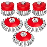 DIYSELF 6 Pack Wire Wheel for Angle Grinder, 3-Inch & 4-Inch...