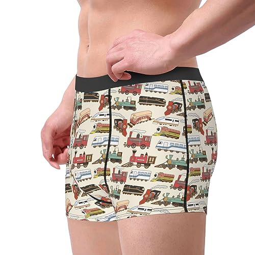 Vintage Trains Boxers for Men Boxer Shorts Soft Mens Underwear Boxer Briefs3