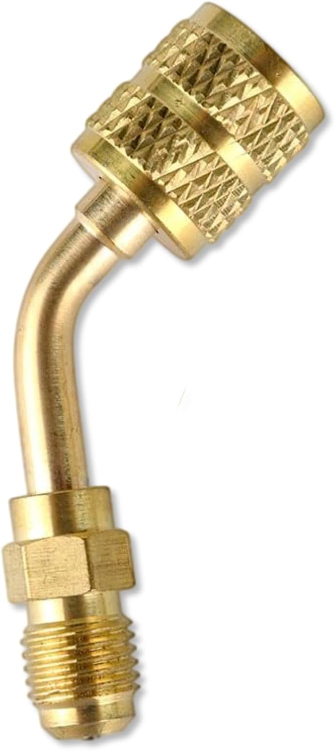 R410a Adapter for Mini Split System, Charging Vacuum Port Adapter, 5/16 Female 1/4 Male Flare, Valve Core Remover, R134A Hose Gaskets, 5V1 Valve Cores, for Air Conditioners Refrigeration HVAC Service