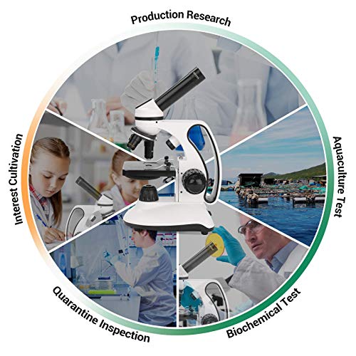 Bnise Microscope Kit For Kids And Students, 40X-2000X Magnification, Prepared Slides Kit, Dual Led Illumination, All Glass Optics, And Cordless Capability For Children Beginner #TOP7