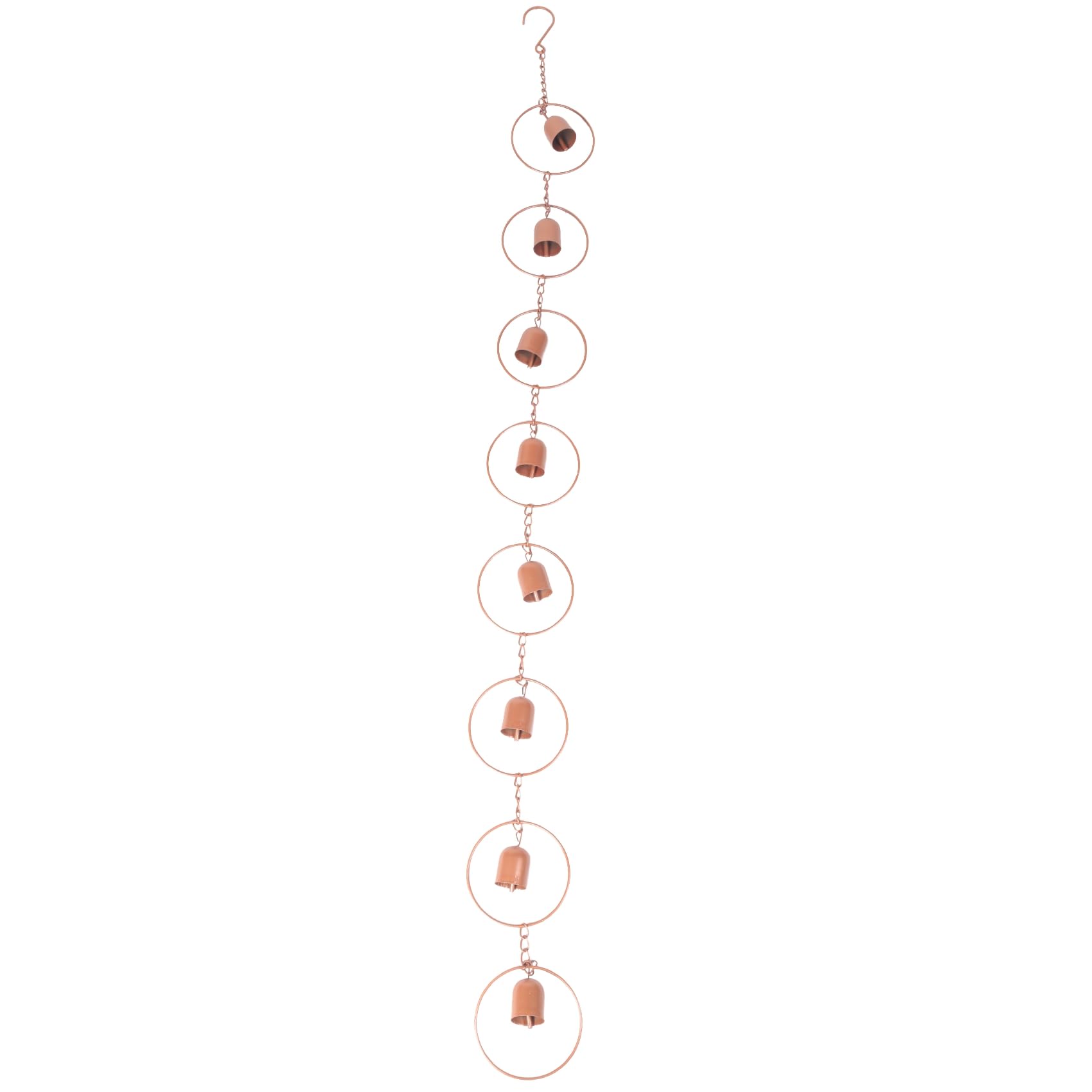 Zewnętrzne wiszące łańcuchy przeciwdeszczowe, Small bell Rain Chain Garden Gift for Mum, Gutters, Rain Catcher for Downpipe with Adapter,