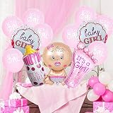 13pcs Baby Shower Decorations for Girl, It's A Girl Balloon, It's A Girl Foil Latex Balloon Set Larg