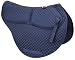 ECP Cotton Correction All Purpose Contoured Saddle Pad - Memory Foam Pockets Navy Blue