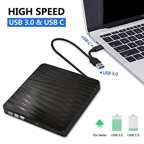 Lectora externa USB 3.0 de DVD portátil Slim miniatura 2