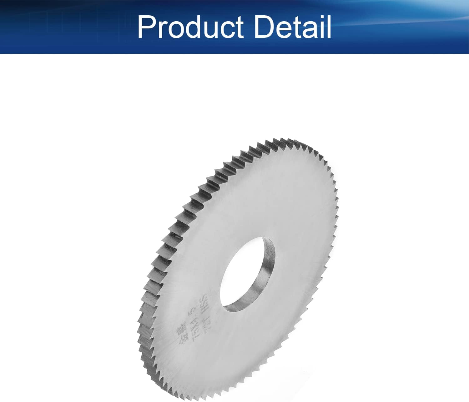 Auniwaig Circular Saw Blade, 2.95" 72T Cutting Saw Blade, 0.18" Thickness HSS Round Slitting Saw Cutter Blade for Metal, Plastic, Wood