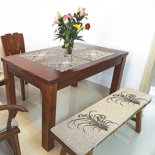 Cojín para banco de jardín de 2/3 plazas, 100 x 35 cm, para interiores y exteriores, para cocina, patio, columpio, cojines cómodos para el hogar y la relajación