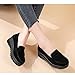 Women's Comfortable Soft Thick Height-Enhancing Loafers, Fashionable Slip-on Comfortable Suede Lightweight Walking Shoes (Black, Adult, Women, 4.5, Numeric, US Footwear Size System, Medium)