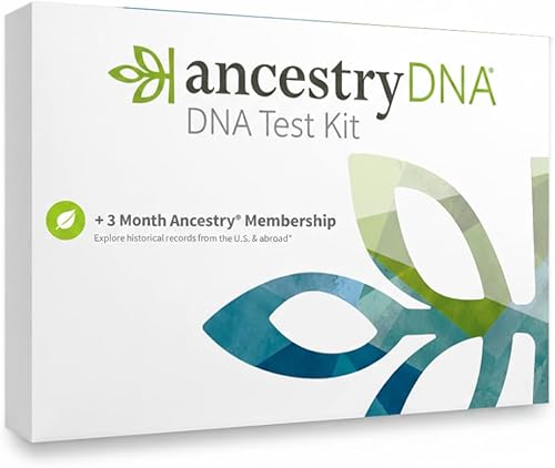 Kit de prueba genética AncestryDNA + membresía de 3 meses a Ancestry World Explorer: resultados genéticos personalizados, prueba de etnia de ADN,