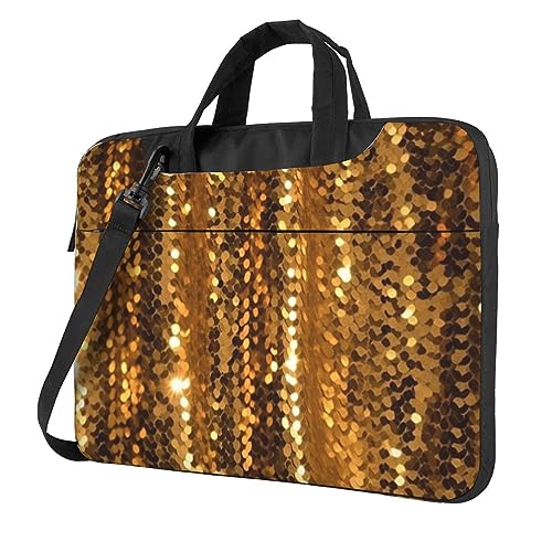 Housse ordinateur portable paillettes dorées 13-14 pouces pour PC et Mac