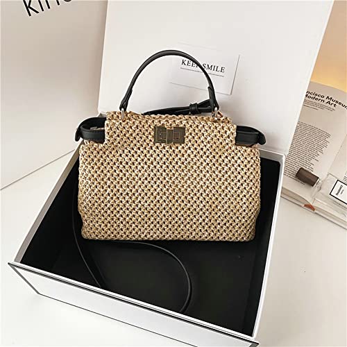 Straw Beach Bag For Women Small Tote Bag Top-Handle Bag Shoulder Bag Handbag Satchel Crossbody Bag Purses 2023 #TOP1