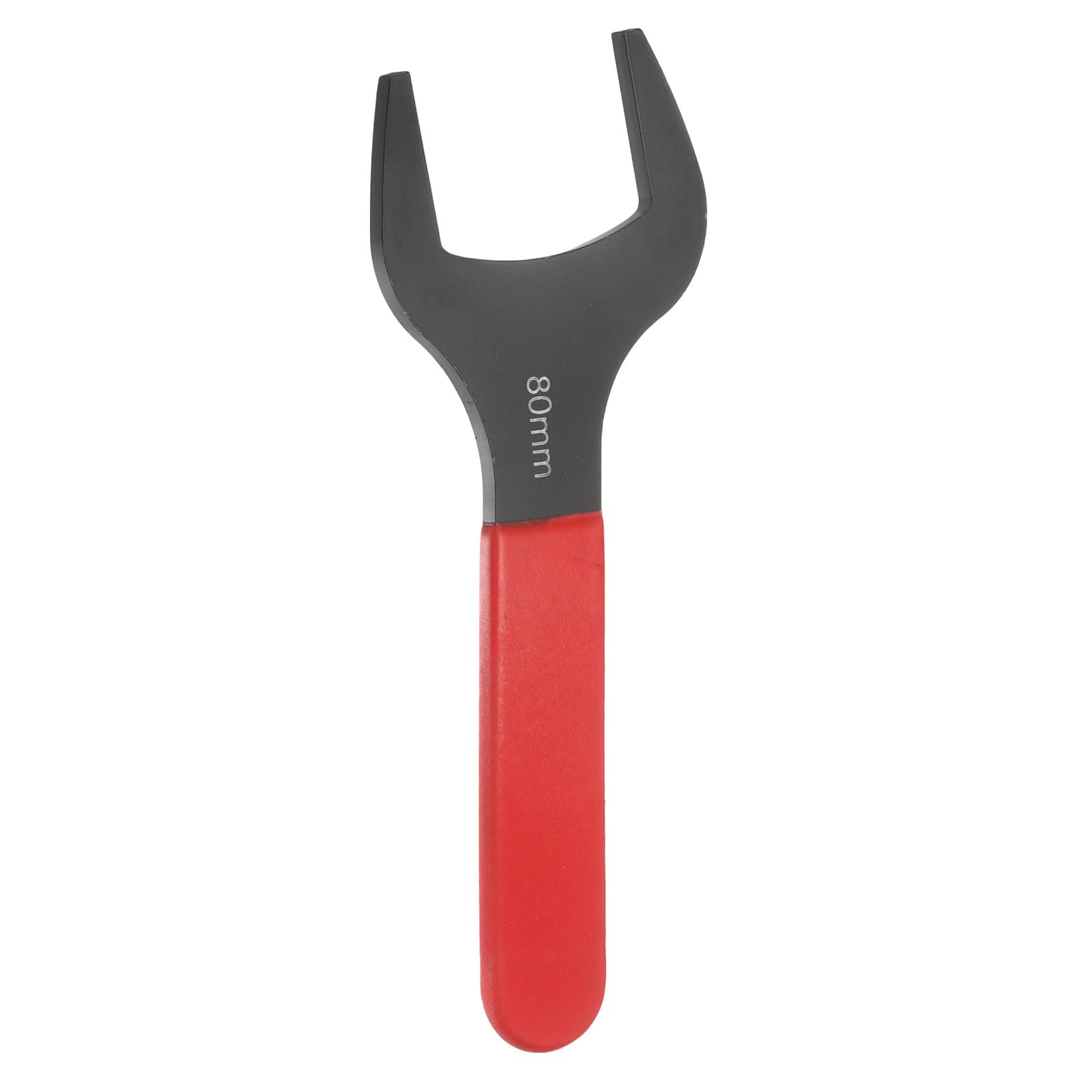 sourcing map Single Open End Wrench 80mm Metric 15 Degree Offset Angle U-Shaped Open Ended Spanner Small Flat Head Blackening Wrench with Red Shank for Automotive Repair Furniture Assembly โ image 1