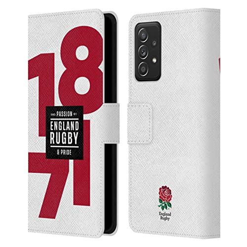 Coque cuir Samsung Galaxy A53 5G England Rugby Union édition premium Passion et Fierté