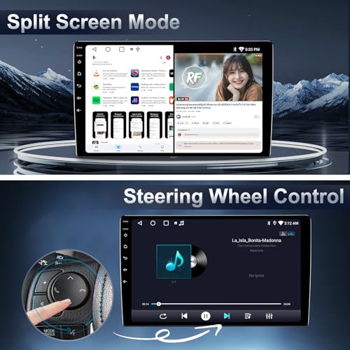 64G Android 13 Car Radio Stereo for Chevrolet Chevy Silverado/GMC Sierra 2014-2018, 10.2" Touch Screen Plug and Play Head Unit Wireless CarPlay & Android Auto, FM/AM Radio, AHD Backup Camera by PUTMADE - Used condition - Image 7