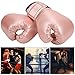 Breathable PU Leather Boxing Gloves for Kids Soft Comfortable Punching Mitts Training Equipment for Sparring Boxing Fitness Red Pink 23cm 14cm (Pink)