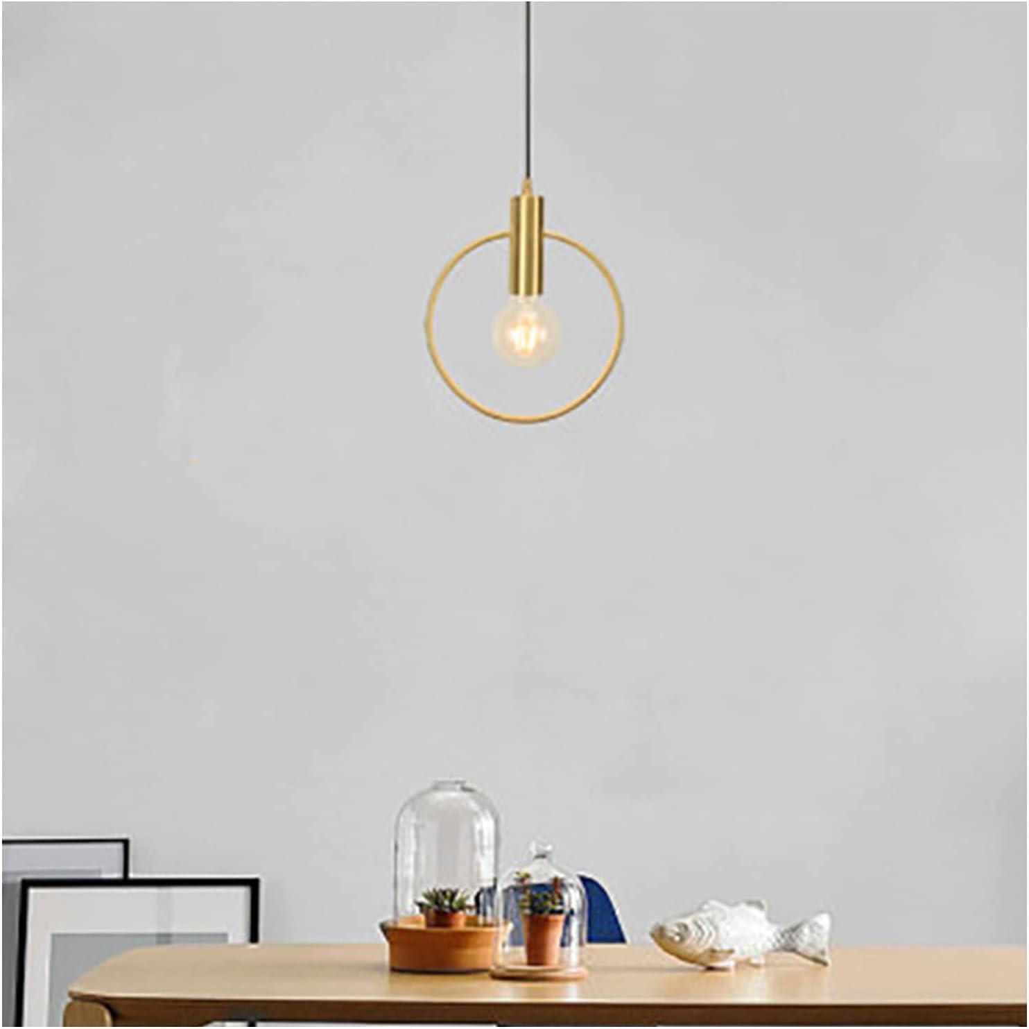 Lustre LED suspendu design en fer forgé et luminaire d'ambiance haut de gamme