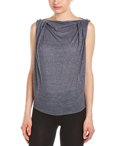 Zobha Women's Yves Sleeveless Drape Top W/Zipper Neckline