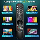 Magic Remote for LG-Smart-TV-Remote, Universal Replacement Remote Control for LG Smart TV - OLED EVO/OELD/QNED/QLED/NanoCell/UHD 4K 8K TV, with Voice & Pointer - Image 3