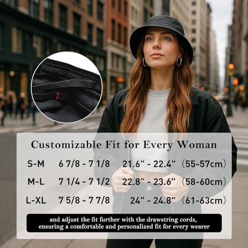 Image of TOP-EX Ponytail S M L XL UPF50+ Sun UV Protection Packable Bucket Hats for Women Hiking Fishing