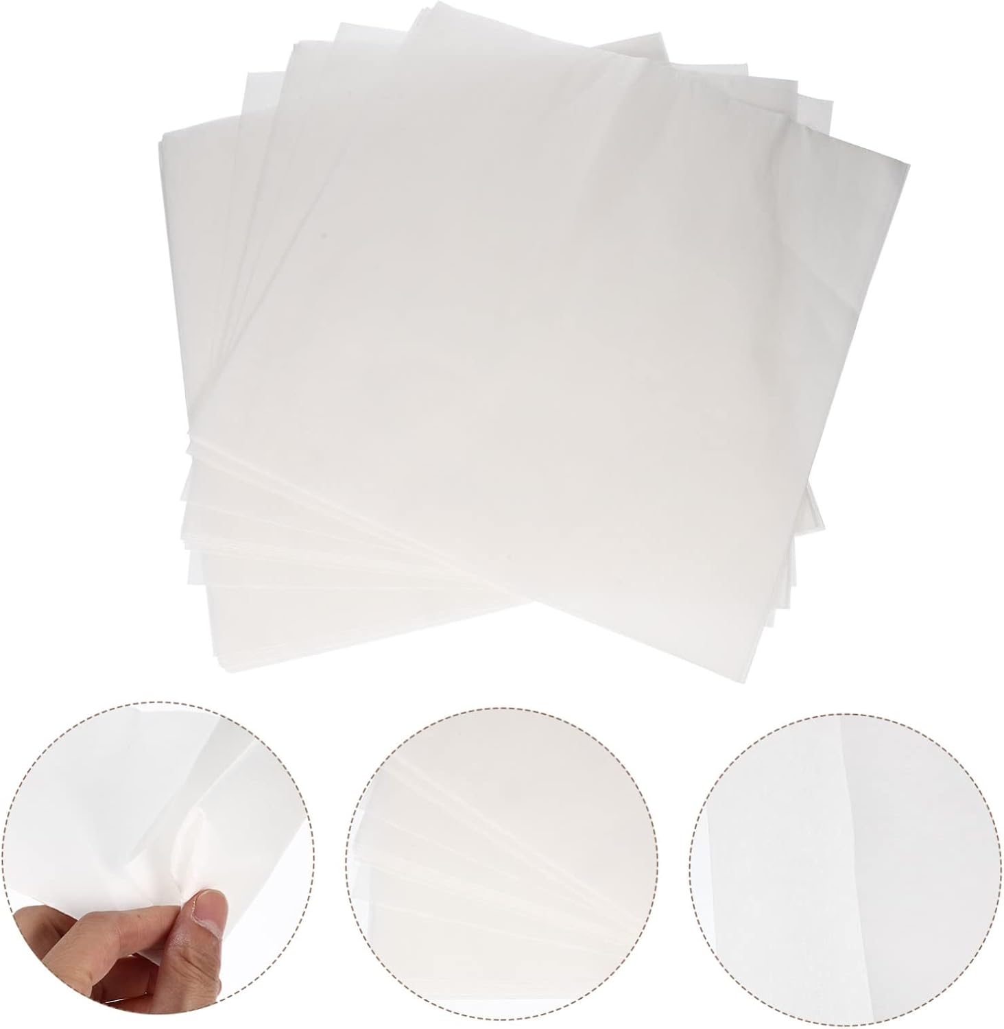 Mikikit 100pcs Parrot Cage Liners Absorbent Disposable Cushion Mats for Bird Cages Breathable Paper Mats for Environment