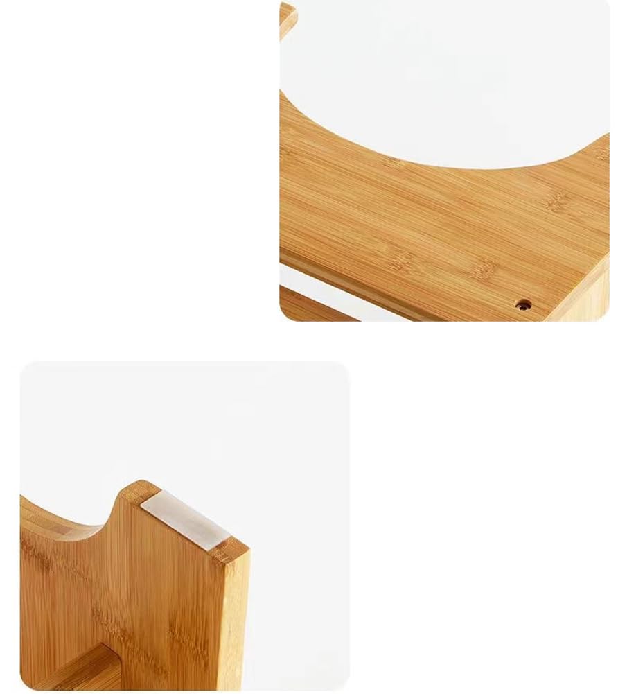 Toilettenhocker aus Holz, hochwertiger Bambus-Toilettenhocker, langlebiger hockender Toilettenhocker, Kniebeugen-Fußstütze, 17,8 cm Höhe, Holz-Tritthocker für Kinder und Erwachsene