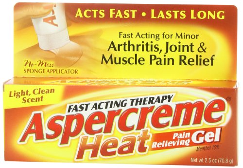Aspercreme Heat Pain Relieving Gel, 2.5 Ounce