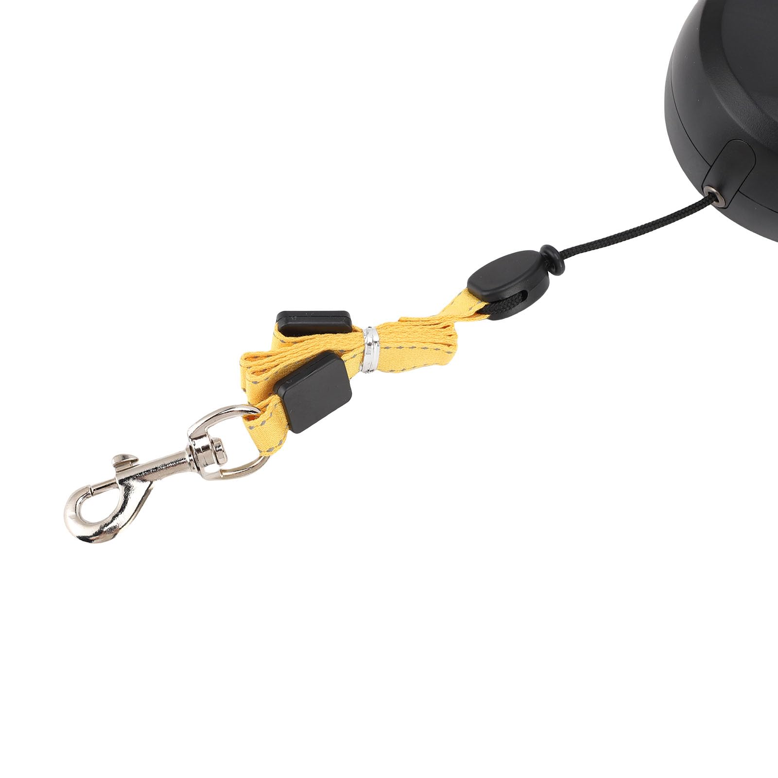 Generic Correa para Perros de Doble Cabeza con Luz LED, Retráctil de 3 Metros, Control para Dos Perros, para Pasear Dos Simultáneamente (Black)
