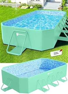Foldable Pool, Large Non-Inflatable Swimming Pool for Adult Collapsible Pools Hard Plastic Shell, Oversized Thickened,Portable Folding Pools for Backyard 90"x50"x20"-Green