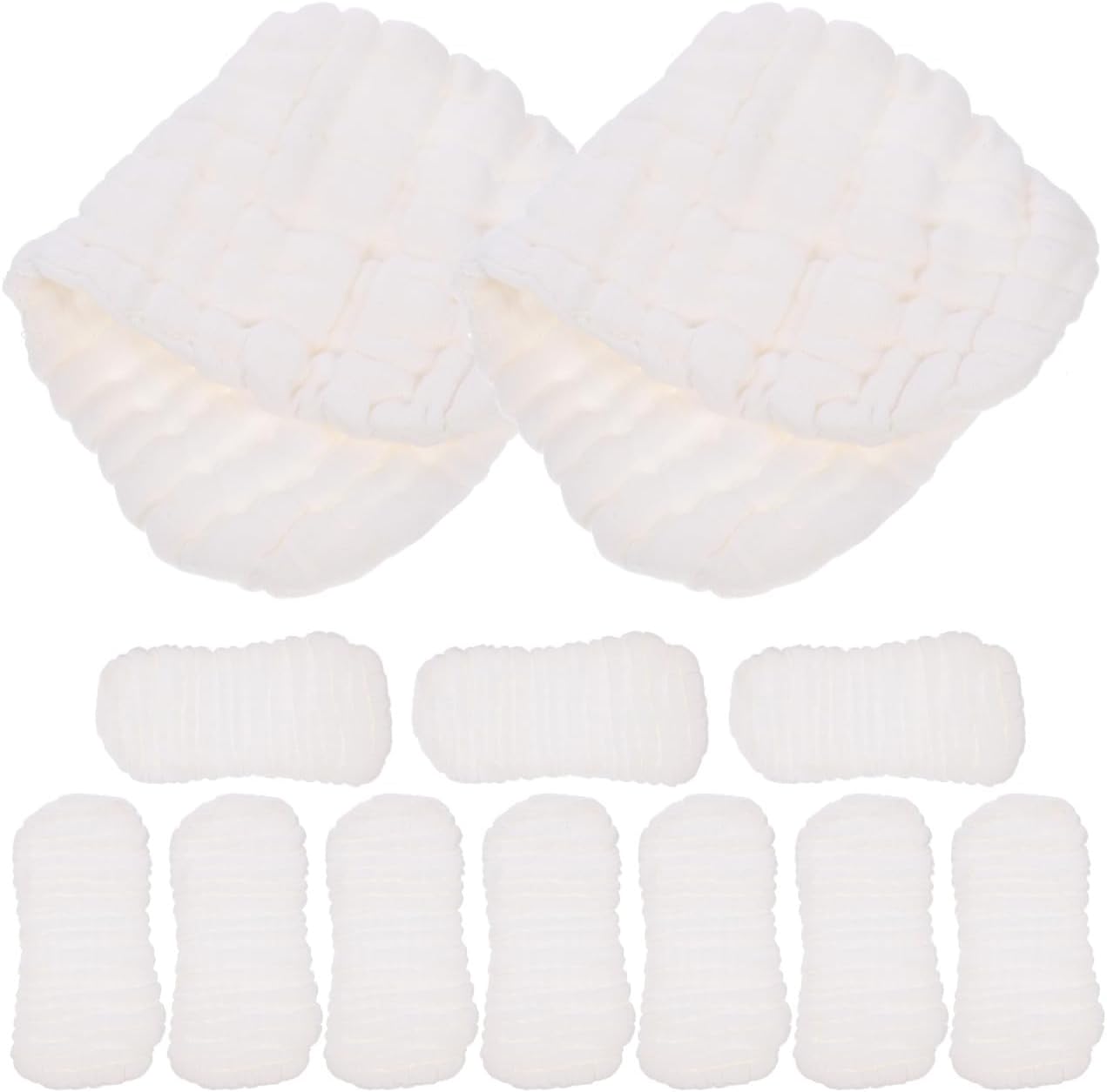 HEMOTON 10pcs Reusable Diaper Liners for Newborns Cotton Newborn Diaper Inserts Washable Liner for Overnight