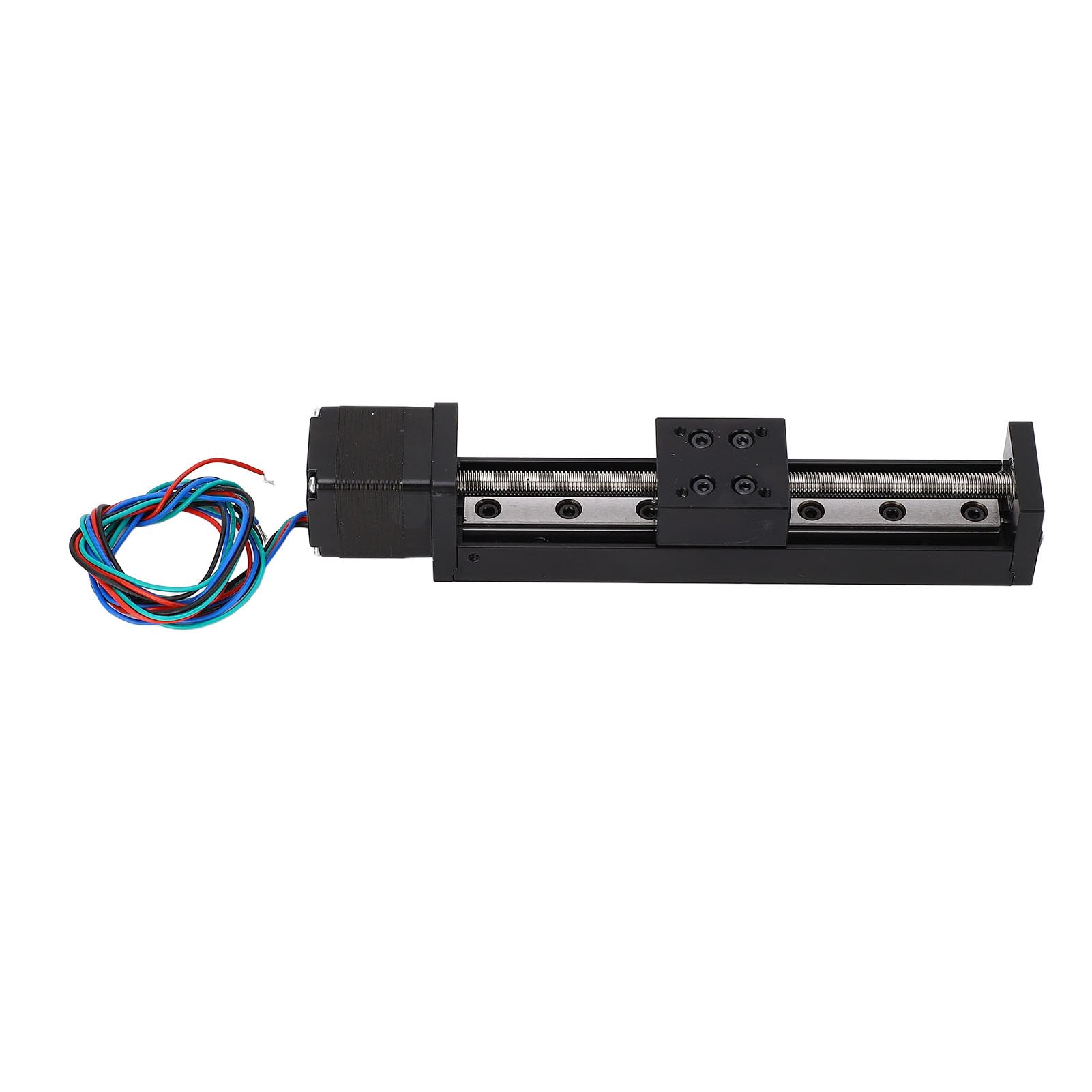 Asixxsix Mini Attuatore Scorrevole per Guida Lineare, Lunghezza Corsa 100 Mm con Motore Passo-passo NEMA 11 per Fresatrice CNC Fai Te Asse X Y Z