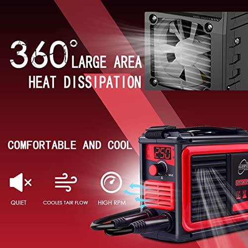 Hgnvgz MMA-250 A 110V Welder Machine,Portable Stick Welder Igbt Digital Display Lcd,Home Diy Arc Welder,Hot Start Arc Force Anti-Stick Mini Welder thumb #4