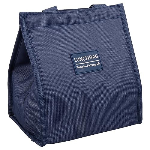 GLADFRESIT Lunch Bag - Insulated, Reusable Leakproof Thermal Lunch Box Container (Navy Blue)