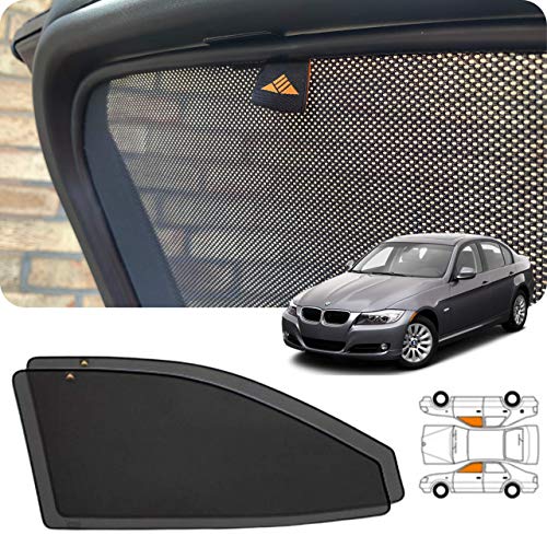 Set van 2 Trokot Op maat gemaakte Magnetische Auto Front Side Window-s Shade-s Voor BMW3 E90 Alternatieve Auto Windows Tinting Privacy Blinds