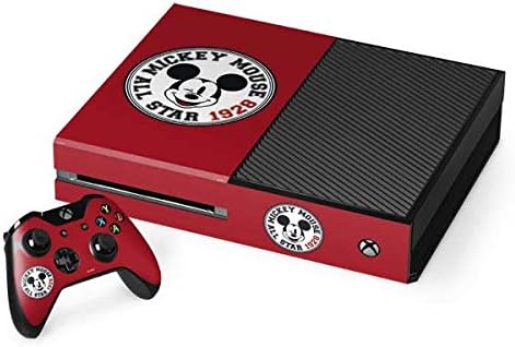 Skinit Decal Gaming Skin Compatible with Xbox One Console and Controller Bundle - Officially Licensed Disney Mickey Mouse All Star Design