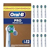 Oral-B Testine Di Ricambio per Spazzolino Elettrico Oral B, 12 Testine Pro Precision Clean, Per Una...