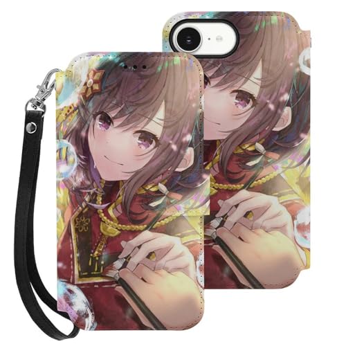 iPhone 16 E ��p�P�[�X �蒠�^ ���킢���A�j���� VTuber ���_�G�� �X�}�z�P�[�X �y�Ռ��z������TPU�f�� �S�ʕی�z ���z�^ IPhone��p�P�[�X/�J�o�[ �D/�J�[�h���[ ���u��/�X�^���h�@�\ �y�� �Ռ��z�� �����Y�ی� �w��h�~ �g