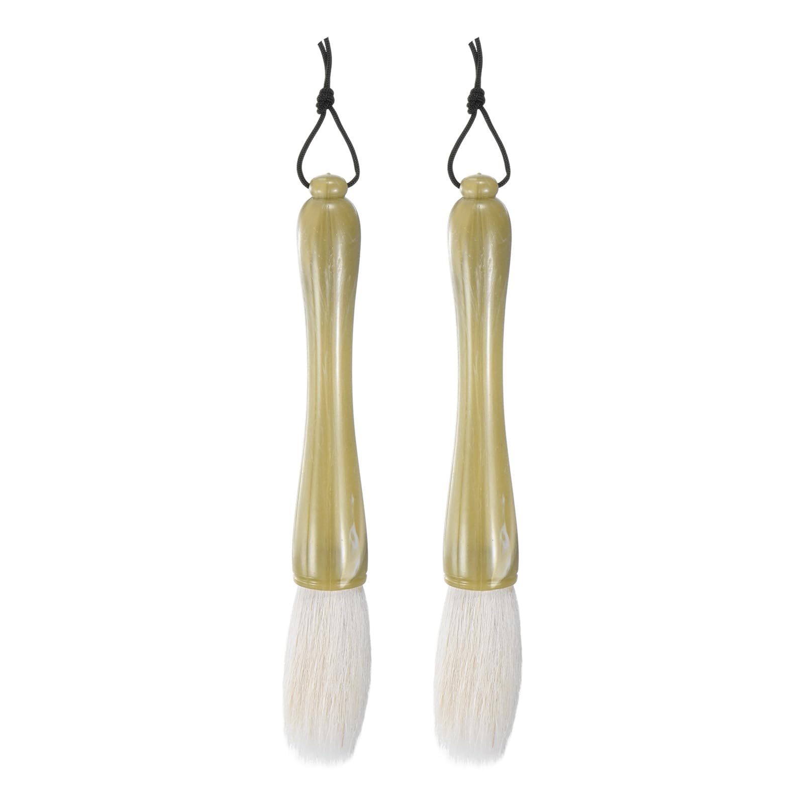 M METERXITY 2-Pack Cactus Plants Cleaning Brushes, Imitation Jade Garden Plant Cleaning Tools for Orchids/Bonsai Trees/Delicate Household, Gardening Tool Brush [White Bristle]