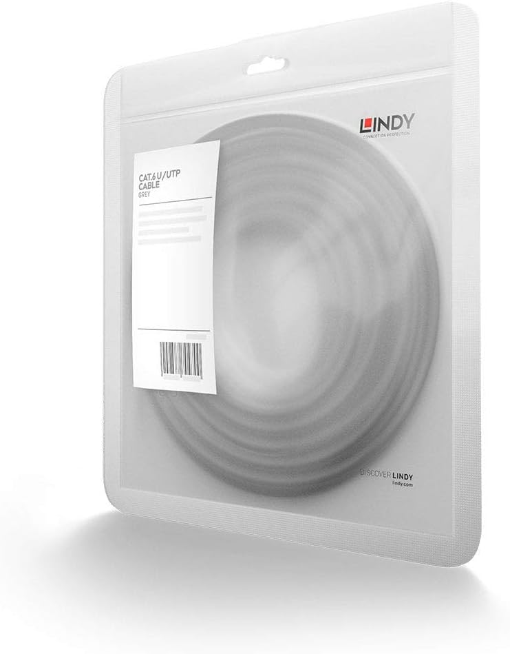 LINDY 30m Cat.6 U/UTP Network Cable, Grey