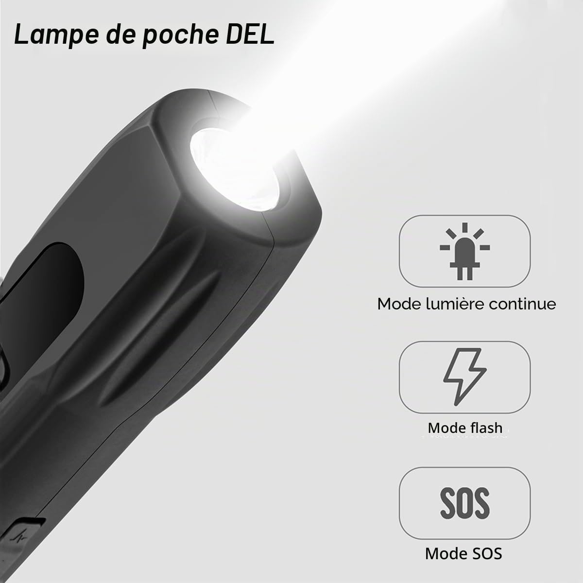 Répulsif à ultrasons pour chien avec lumière LED - Dispositif anti-aboiement - Entraînement du comportement - 3 fréquences - Bouton sonore durable - Pour intérieur et extérieur