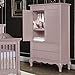 Evolur Aurora Armoire, Queen, Dusty Rose