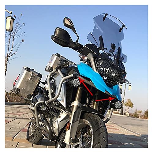 PETER LI 2 stks Motorfiets Bumper Spotlight Auxiliary Lamp Metalen Beugel LED Hoofd Lichtbuis Klem Mount Kit Fit for… - Image 7